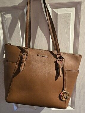 Michael Kors Charlotte Tote In Luggage